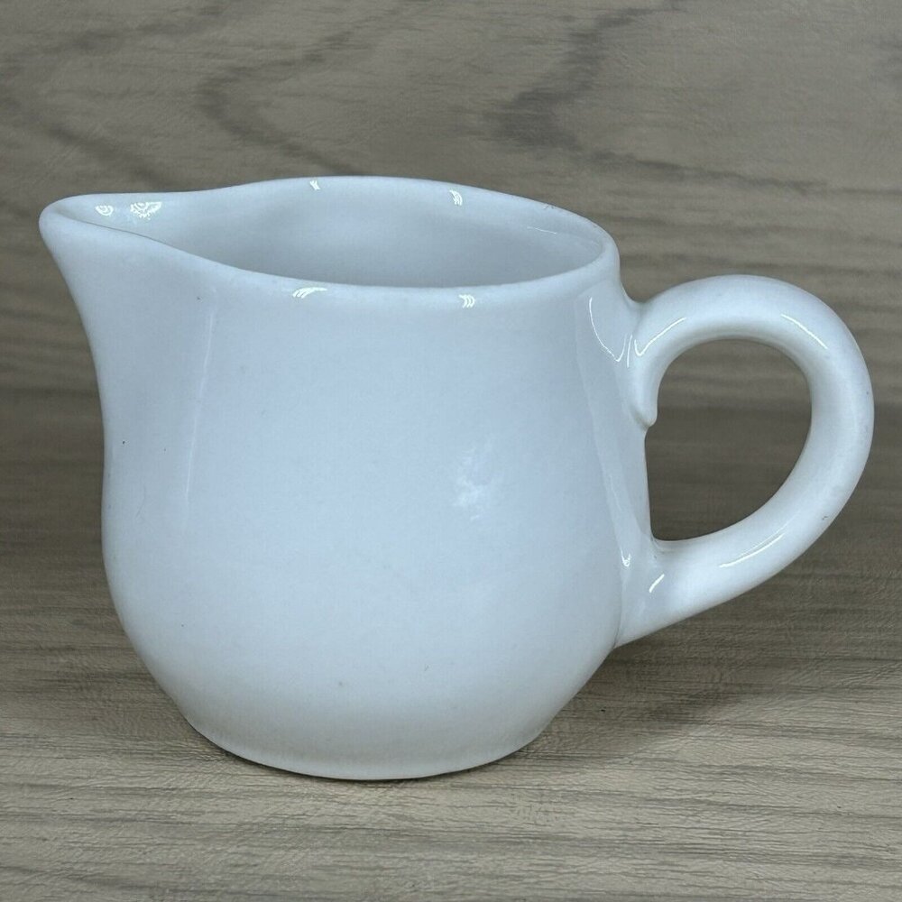 Vtg Syracuse China Miniature Individual Restaurant ware Creamer White Ceramic